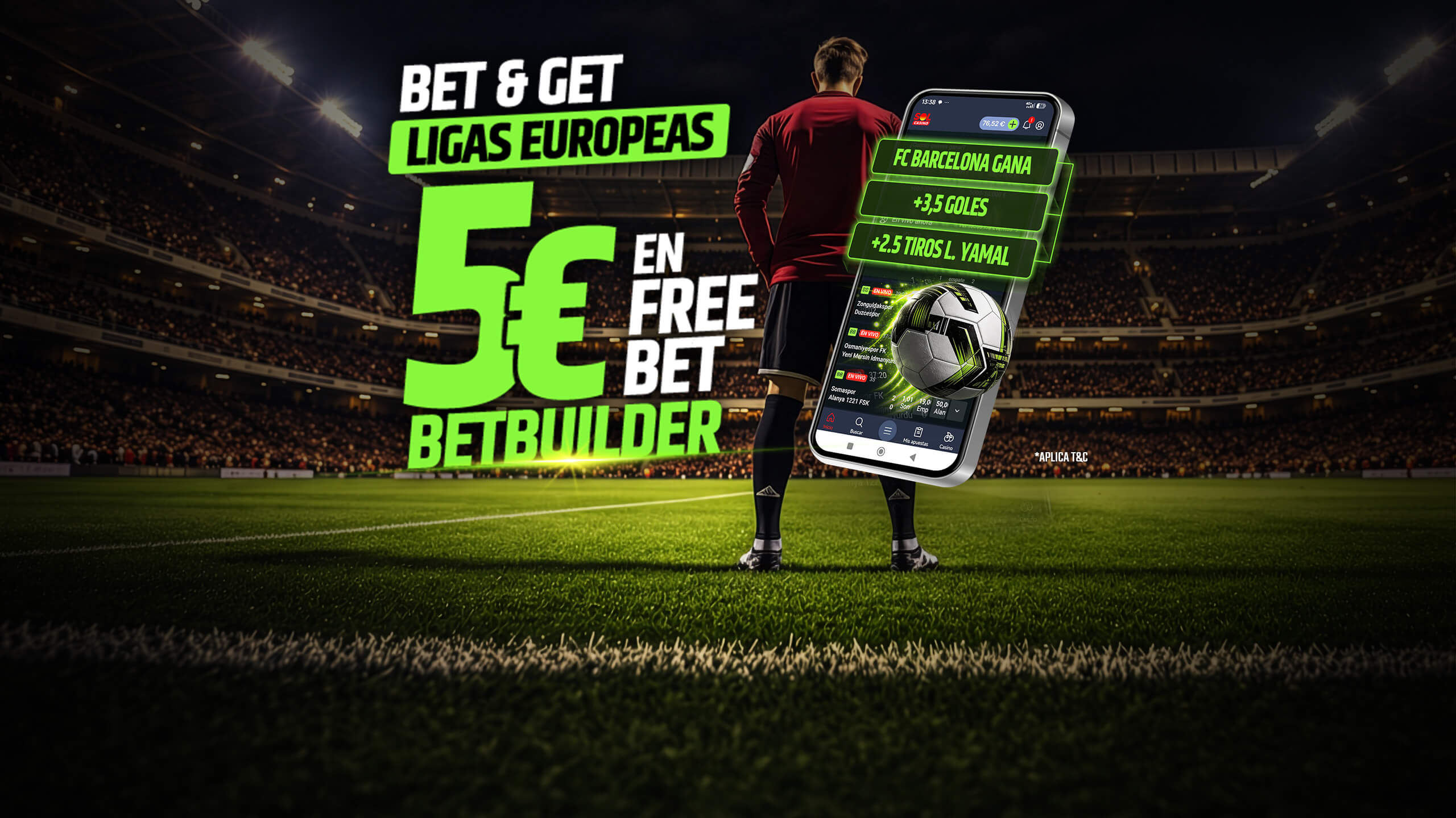 Bono bienvenida 30€ freebet