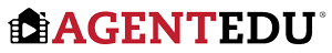 AgentEDU Logo - black and red