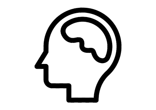 icon showing a person's brain to convey future skills