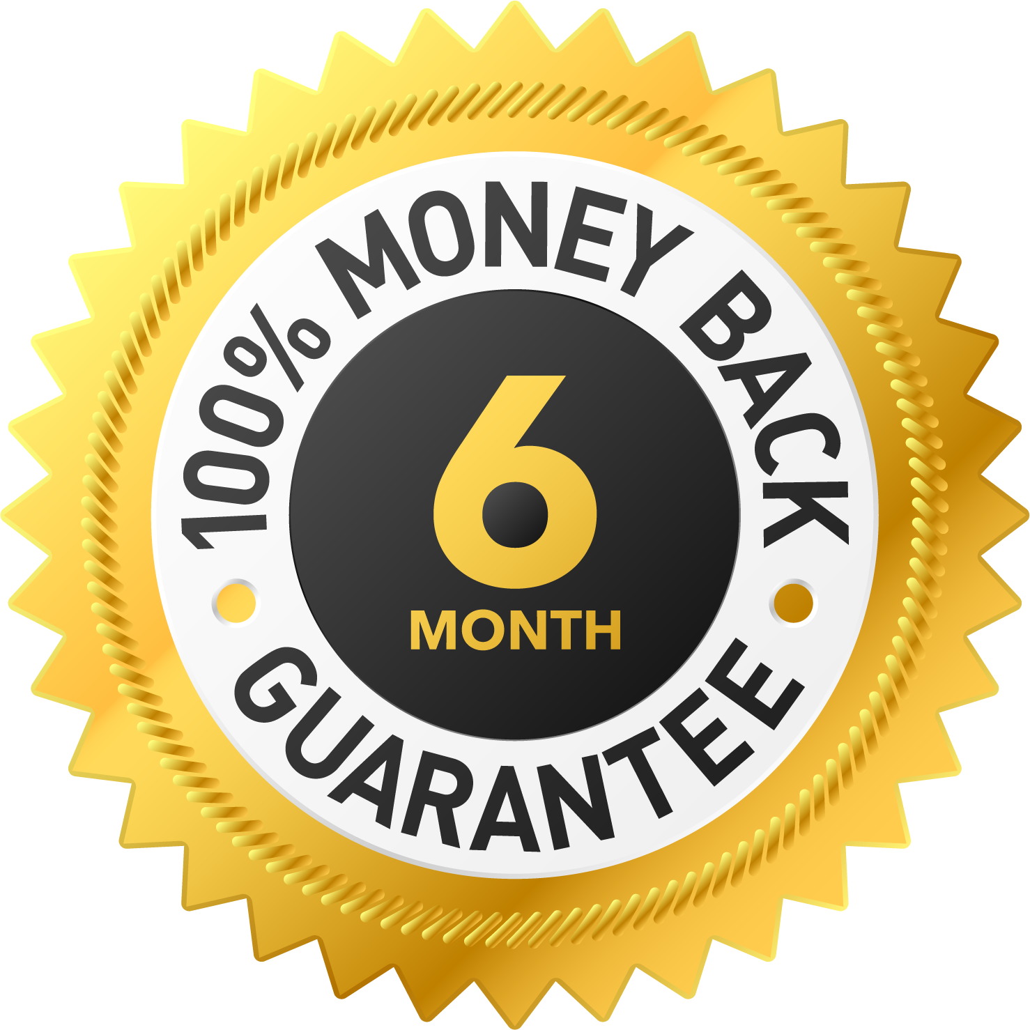 6 Month Guarantee Badge