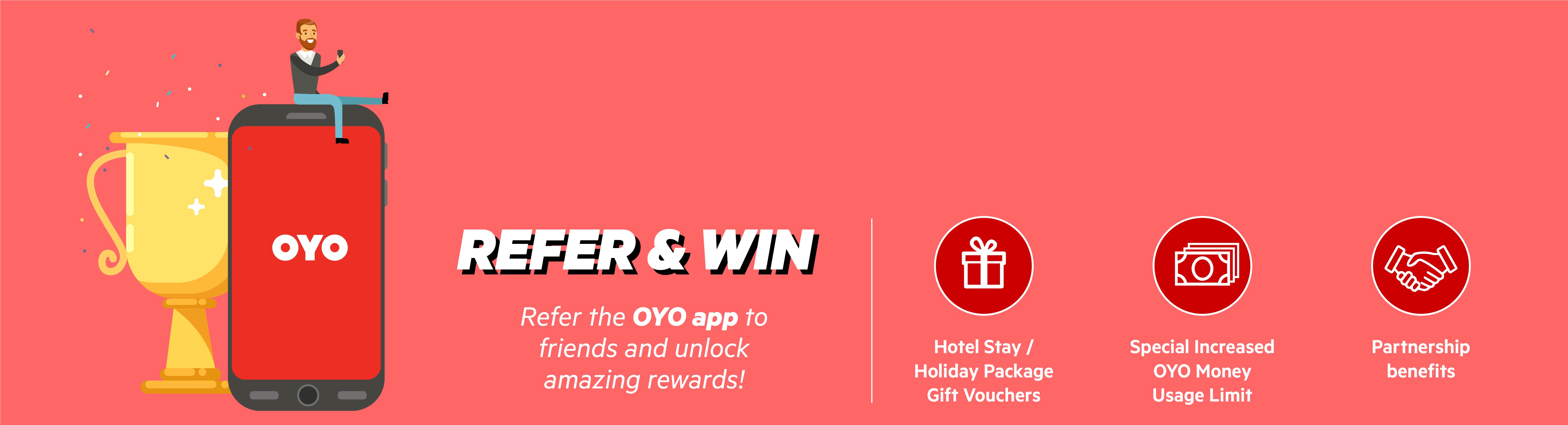 Oyo refer & Earn