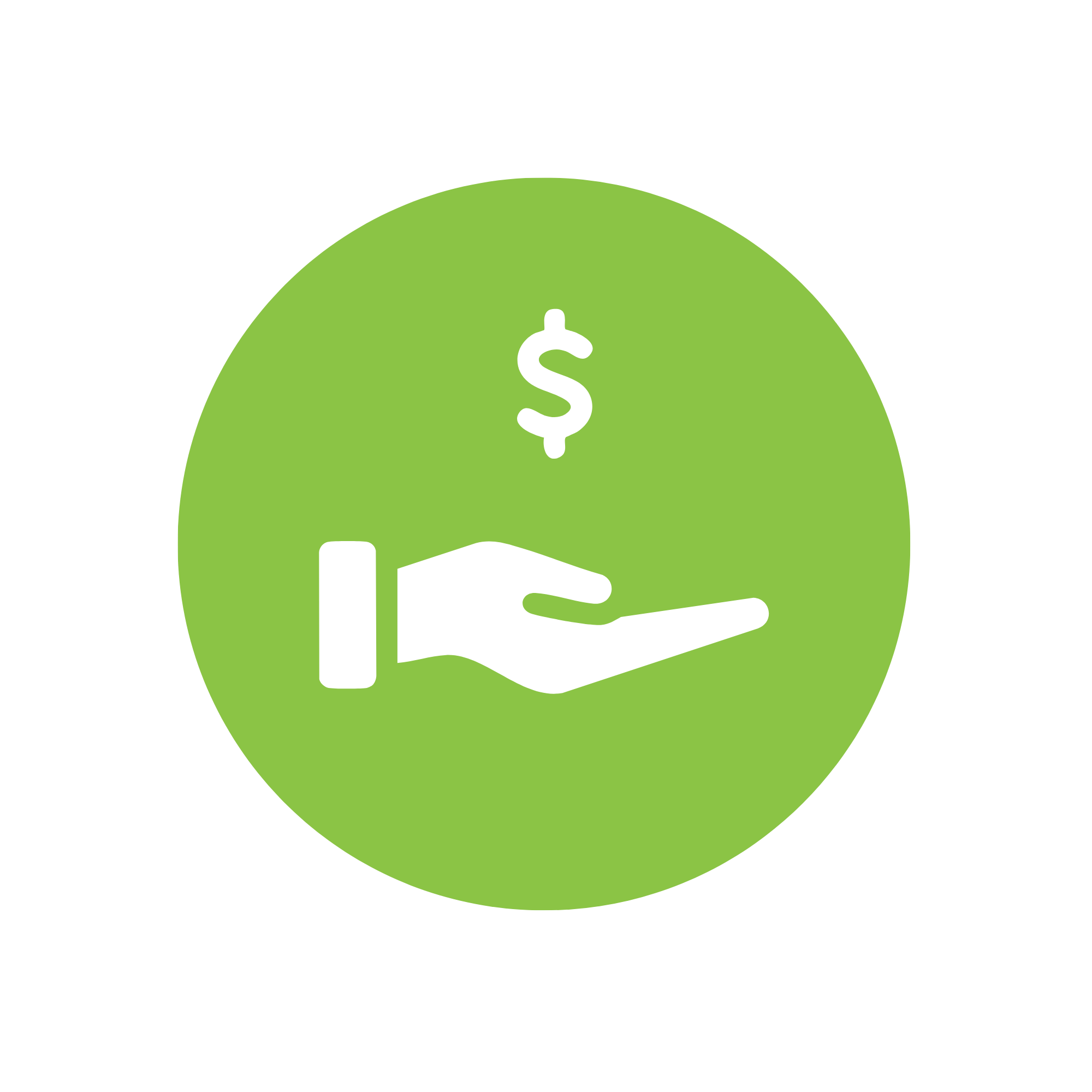 Circular icon representing a cash offer