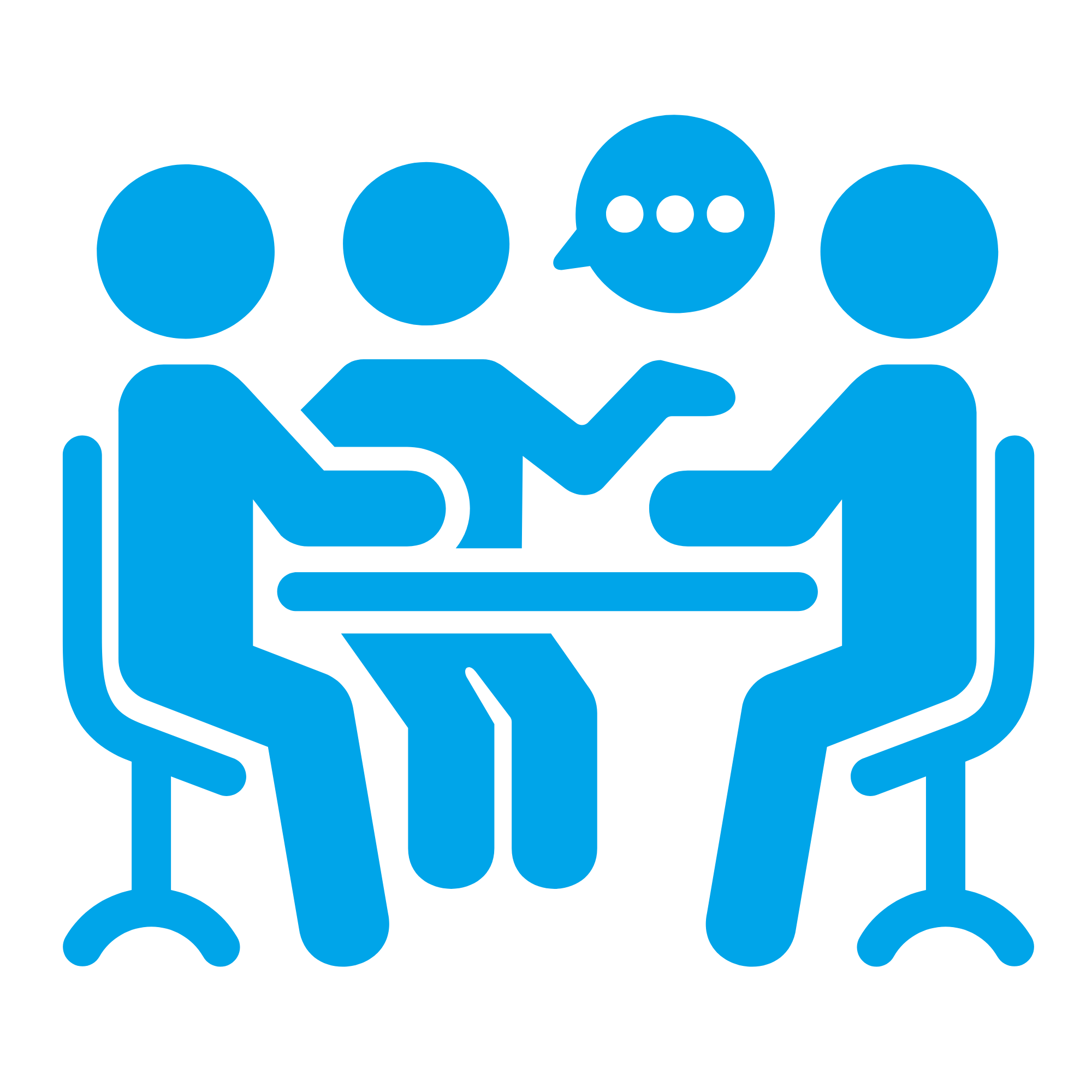 Circular icon representing a simple closing process.