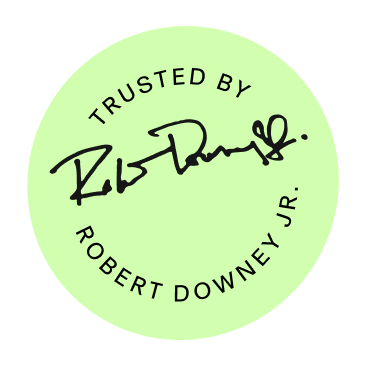 Trusted By Robert Downey Jr. Badge