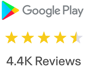 Google Play Store with 4.5 Stars and 4.4K Reviews - Mobile