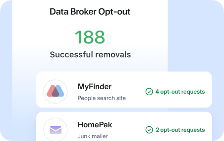 Aura App ScreenShot for data broker opt out