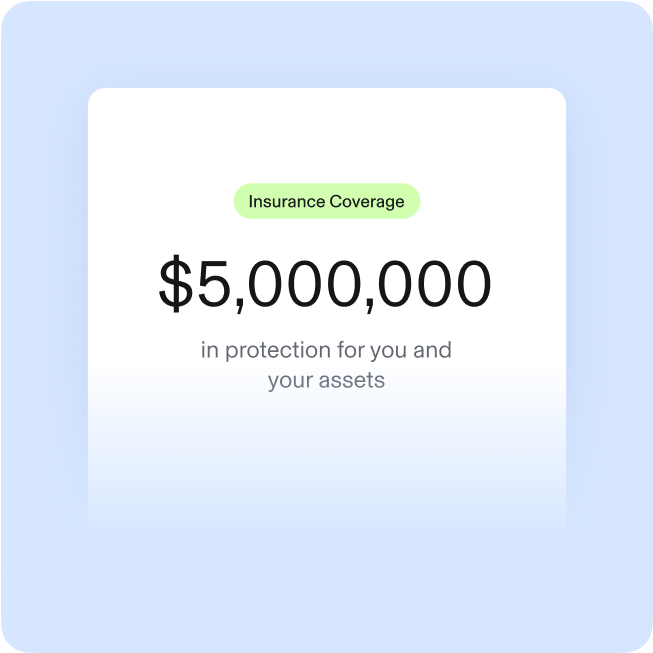 5 Million Insurance Coverage Text Square Imagery