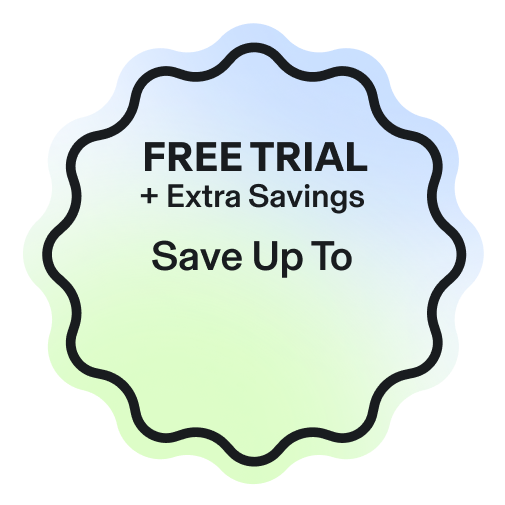 Free Trial + Extra Saving Badge