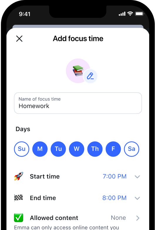 Aura App Focus Time Screnshot