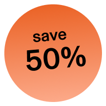 Save 50%