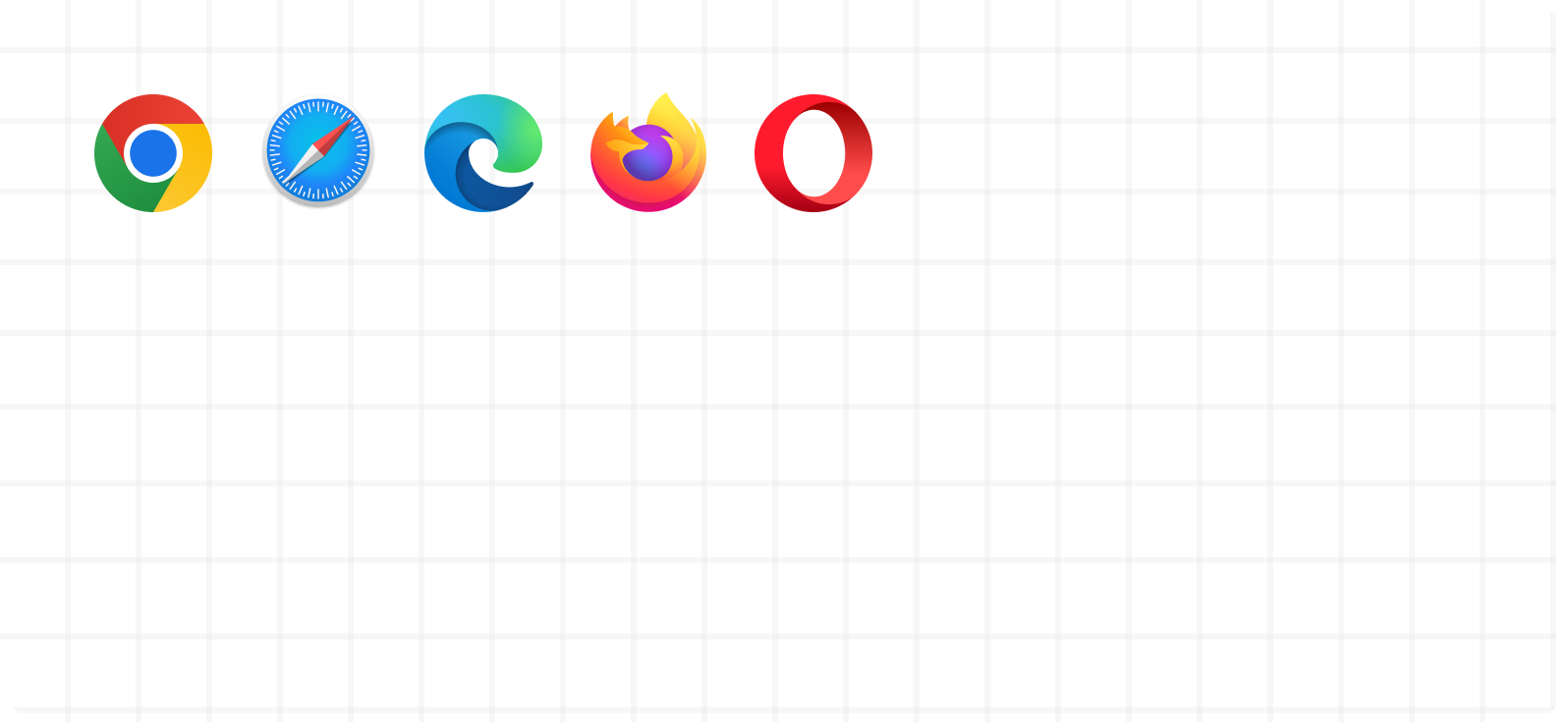 Graph background image with logos for Google Chrome, Safari, Explorer, Firefox, & Opera
