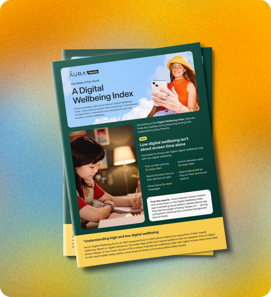 A digital wellbeing index magazine clipping example. 