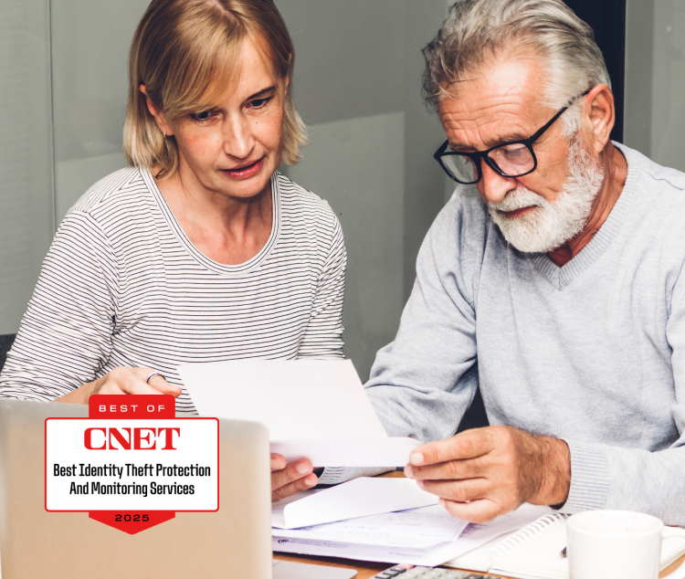 Couple reviewing financial information