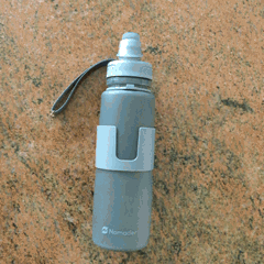Nomader collapsible water bottle gif demo