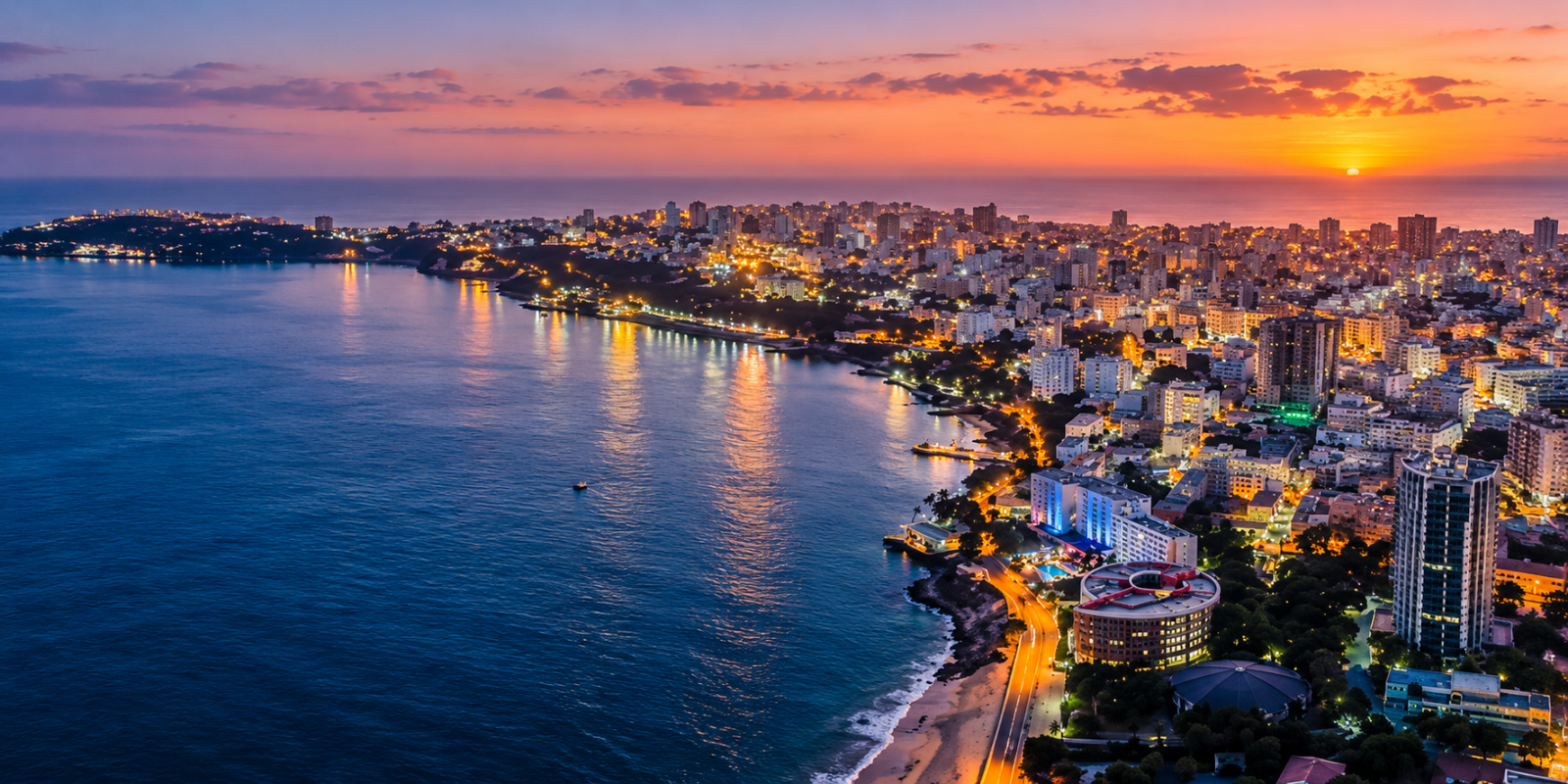 Vue panoramique de Dakar