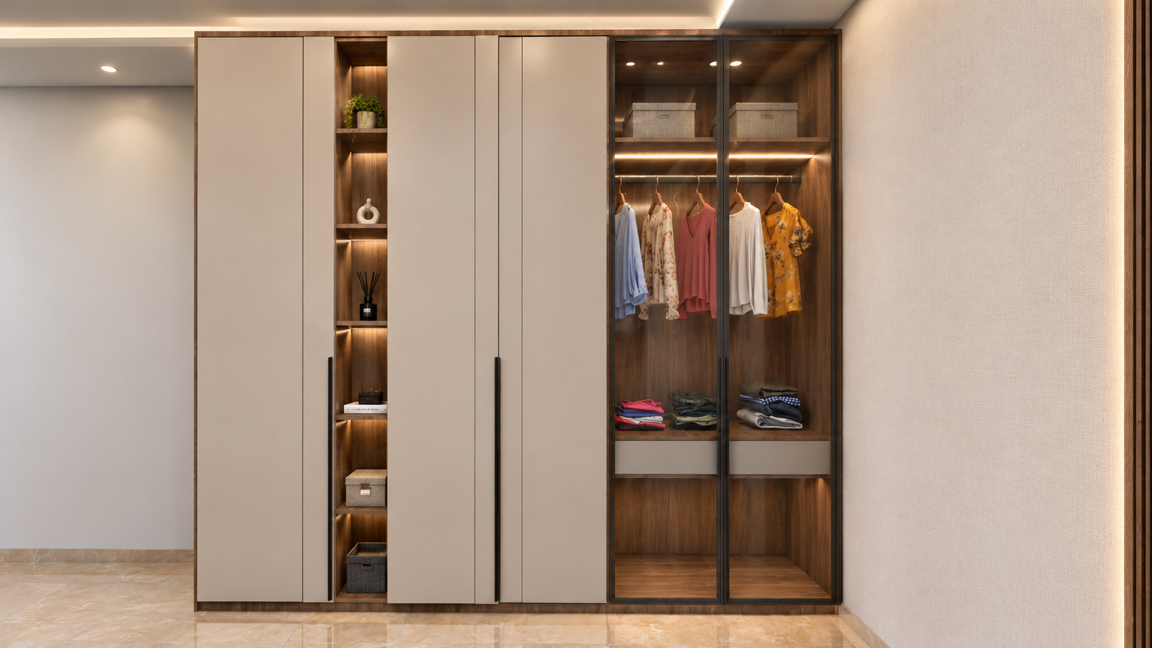 Dressing de la chambre parentale Résidence Thanys