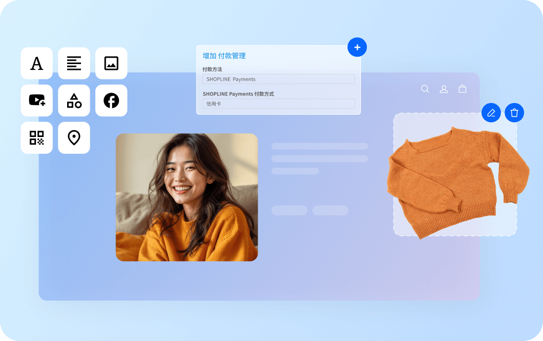 透過 SHOPLINE 快速打造高質感品牌購物網站
