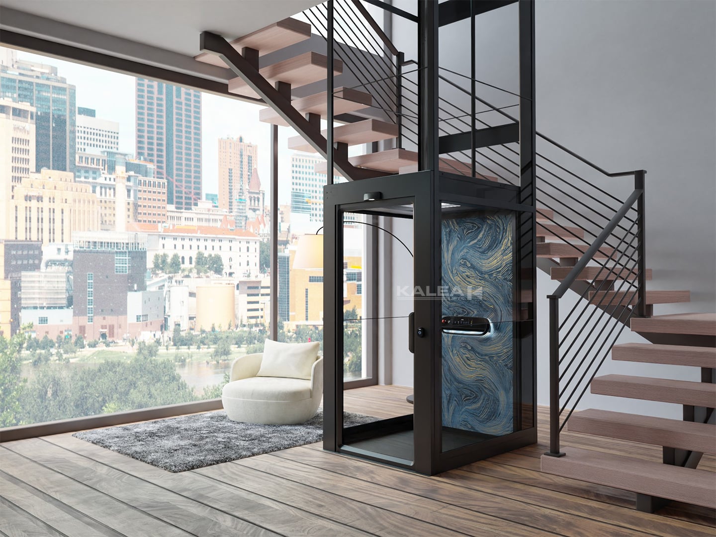 Lift Rumah Full Cabin dengan Shaft