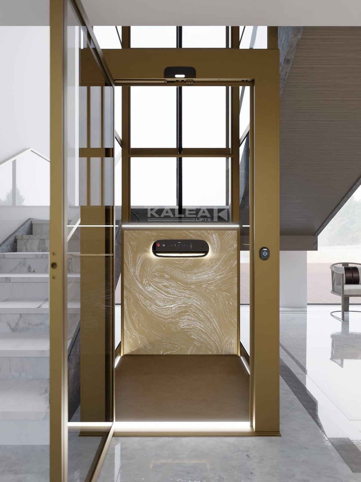 Lift Rumah Platform dengan Shaft