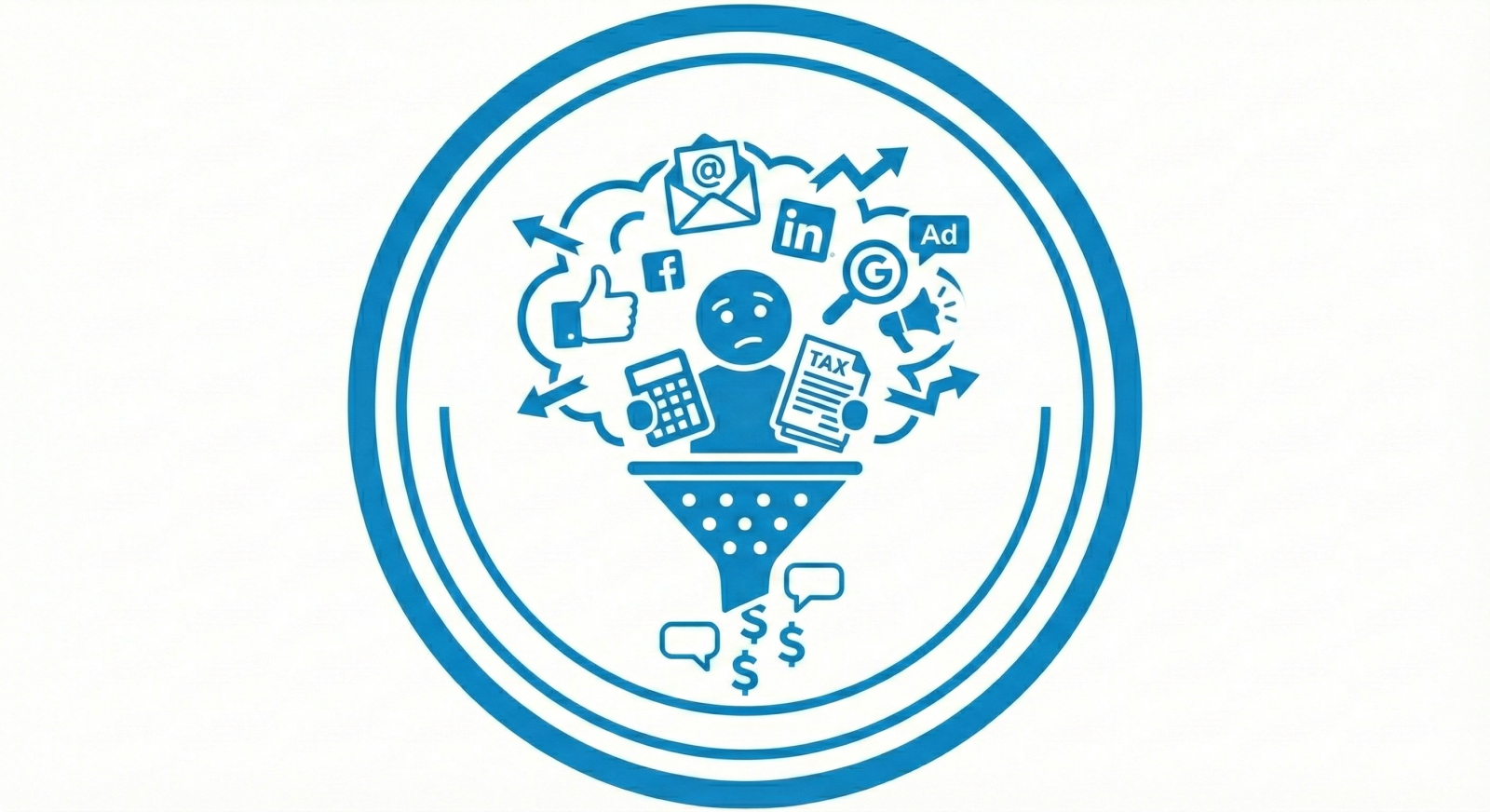 Random acts of marketing icon — trying different marketing acts but no result