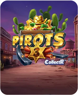 Pirots 3 slot game with wild west theme.