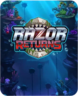 Razor Returns slot game with underwater theme.