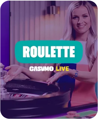 Dealer hosting Casumo Live Roulette game.