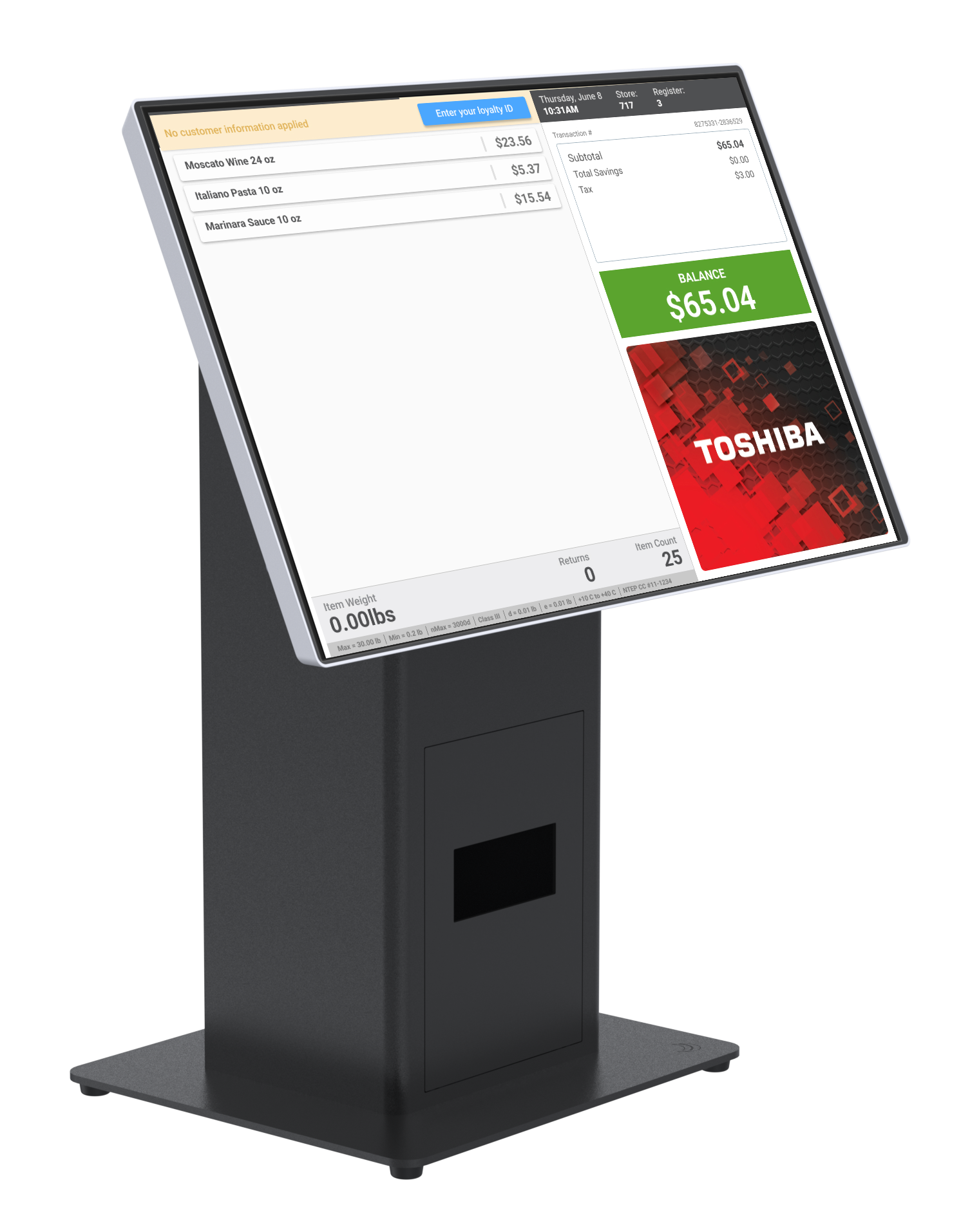 TCx® 820 Kiosk