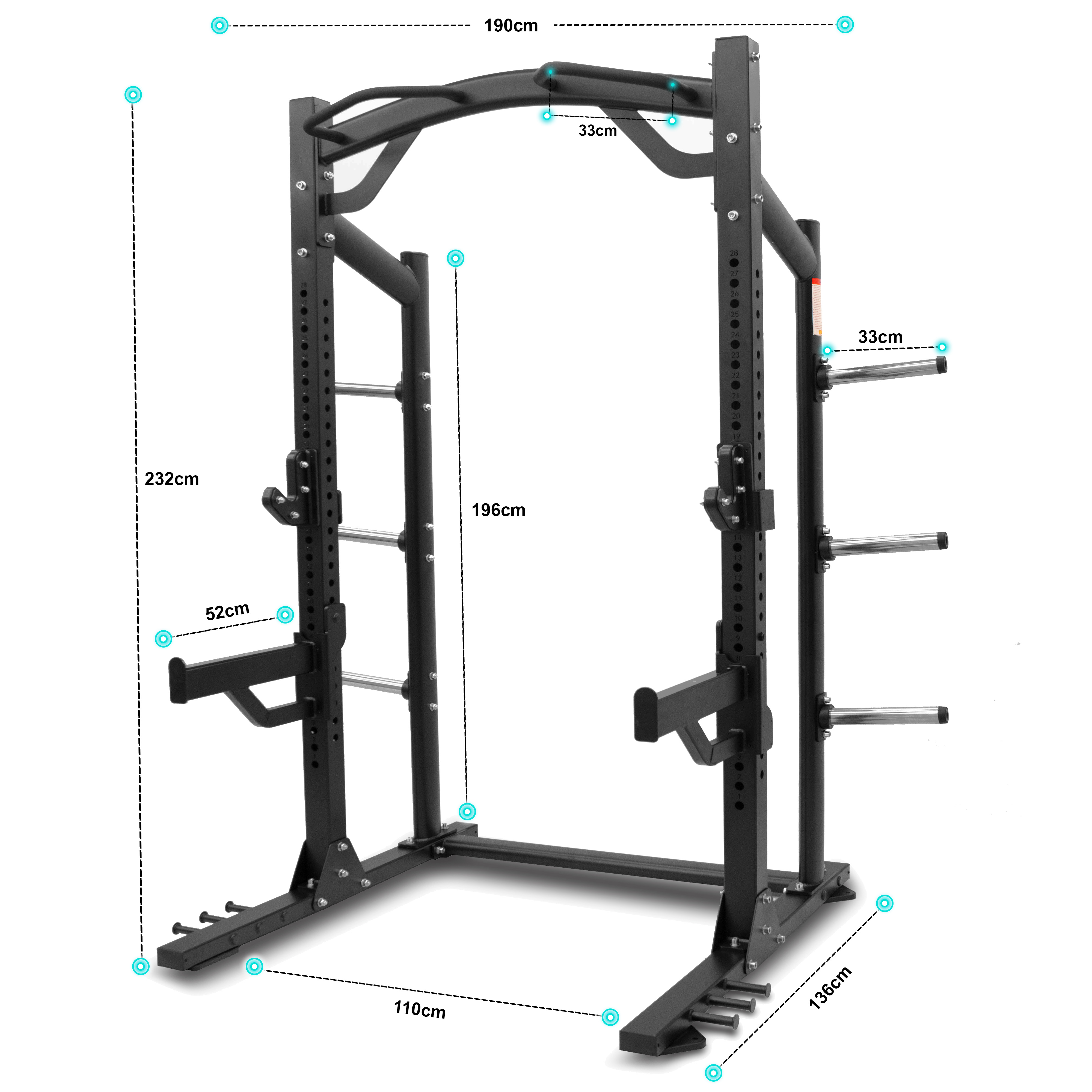 Squat Rack Width Sketra Squat Rack (ZH21)