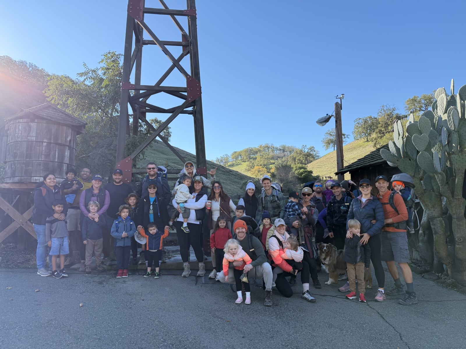East Bay Toddler Ruck Club community on the trail