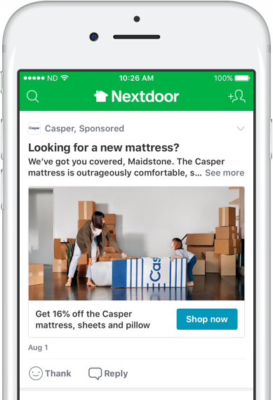 Advertising on Nextdoor UK