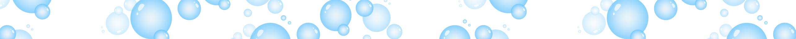Decorative blue bubbles on white background