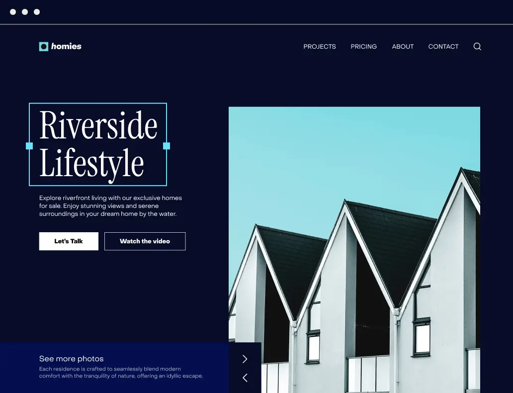 Instapage mock-up showing a coffee product landing page with modern eCommerce design
