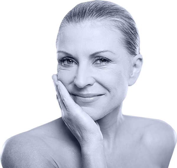 Photo of an woman with her hand resting on her chin