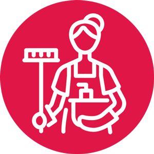 cleaning lady icon