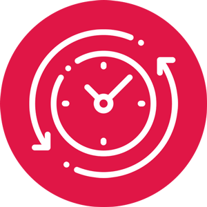 cleaning clock icon