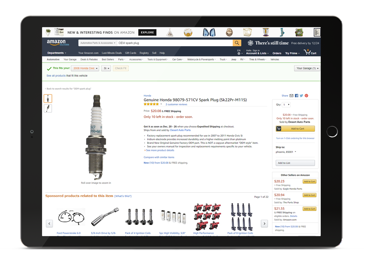 Sell OEM Auto Parts on Amazon See a Demo