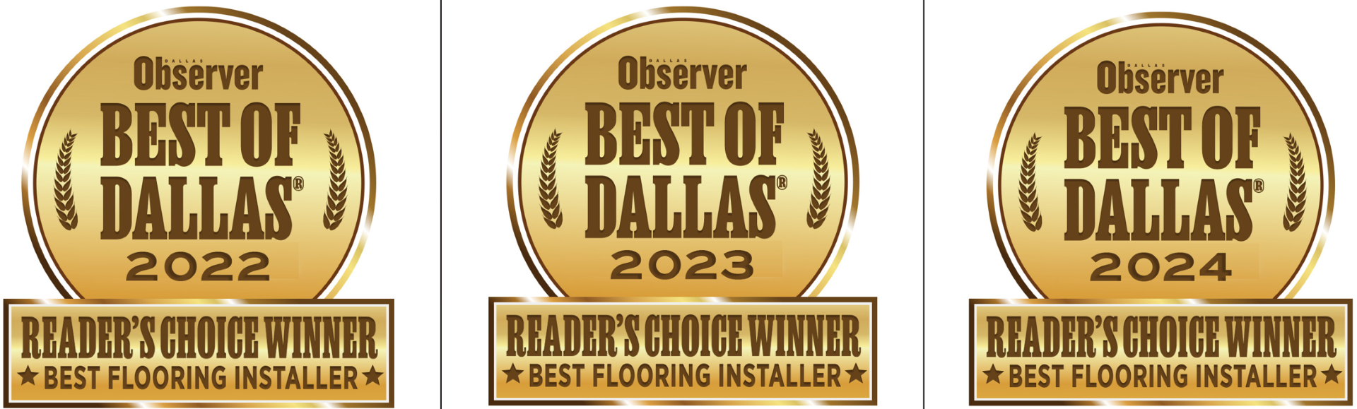 Best in Dallas 3 Consecutive Years